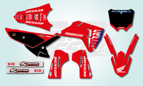 CRF 250-450 2025/2026 | KIT DECO HONDA HRC REPLICA JETT LAWRENCE 2025 – Image 2