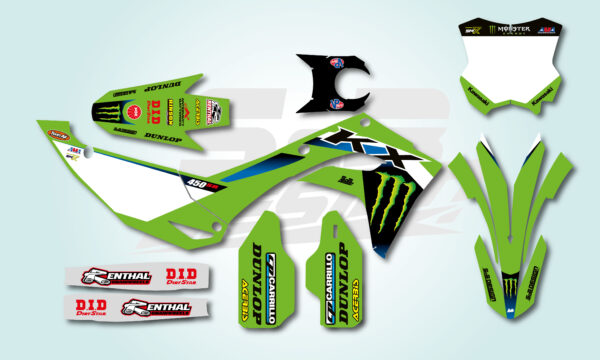 KX 250 2025 | KX 450 2024-2025 | KIT DECO KAWASAKI MONSTER ENERGY REPLICA 2025