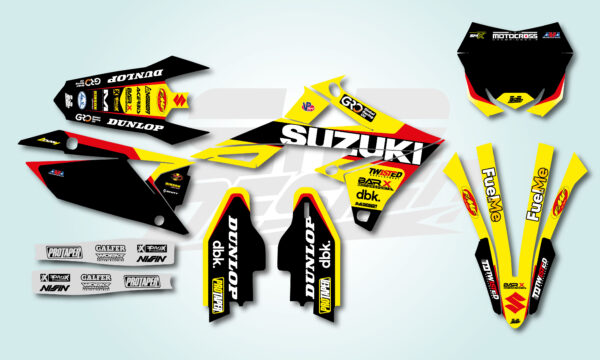 RM-Z 250 2019-2026 | RM-Z 450 2018-2026 | KIT DECO SUZUKI BAR-X REPLICA 2023